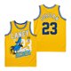 thumbnail image 3 of Camisetas de baloncesto de la escuela secundaria LANEY 23 SPACE JAM Jersey Costura bordado Ropa deportiva al aire libre de alta calidad Azul Blanco amarillo, 3 of 5