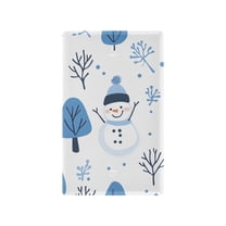 Yayeee Blank Wall Plate Cover 1-Gang 4.5"x2.7" Home Unused Decorative Outlet, Simple Cartoon Snowmen