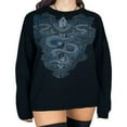 thumbnail image 1 of Women‘s Autumn Long Sleeve O Neck Vintage Pattern Print Gothic Tops, 1 of 9