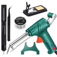 thumbnail image 4 of Soldering Gun Kit,110V With Light Multifunctional Semi-automatic Soldering Guns 60W Soldering Iron Set, Soldering Iron Kit for Electronics Welding Repair (Green), 4 of 7