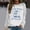 White, variant on Women's Fashion Casual Solid Color Loose Long Sleeve Letter I'm Not For Everyone Print Round Neck Hoodie Dz Sweatshirt Graphic Jogging Suit Light Peach Sweatshirt Baggy Shirt Casual Hoodies Women Cool