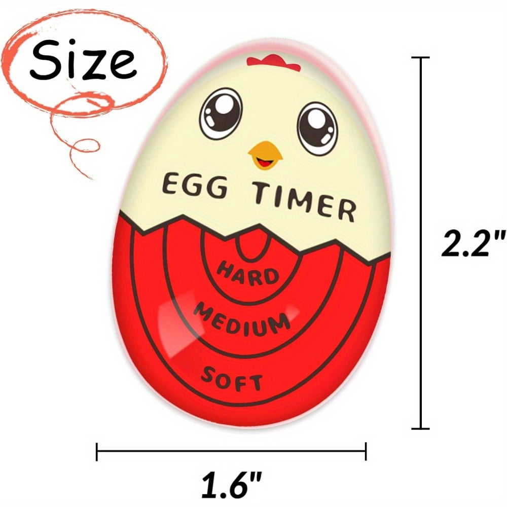 Color Changing Egg Timer Red Heat Sensitive Boiling Egg Cooker Helper