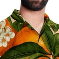 thumbnail image 5 of Tangerine Men's Short Sleeve Shirts, Casual Hawaiian Print Button Down Summer Beach Top Unisex, 5 of 6