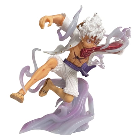 Njube Anime Action Luffy Figure (White Ver.) 20CM Action Anime Action Figure Model Best Gift Toys Multicolor