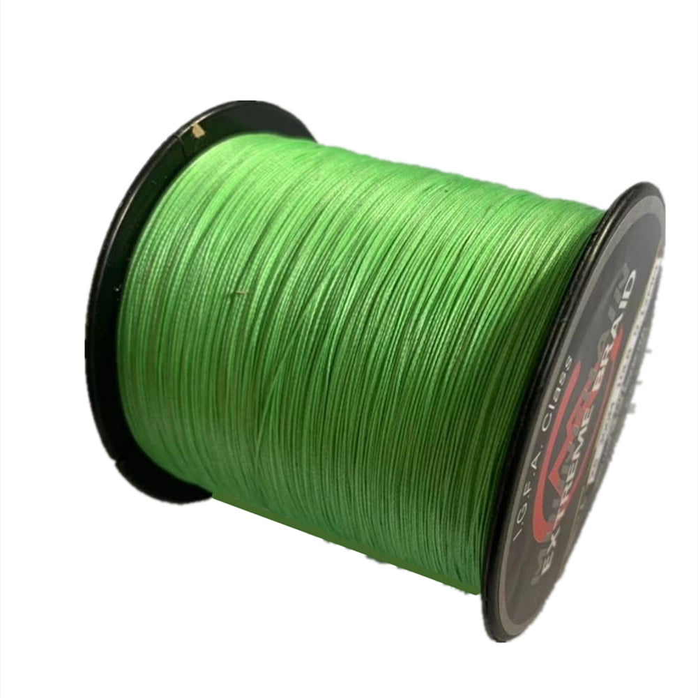 Mounchain 328yds Braided Fishing Line 8 Strands Abrasion Resistant 100% PE  Sensitive Strong Braided Line 30lb, Green