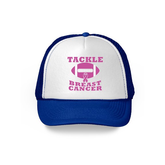 Awkward Styles Tackle Breast Cancer Trucker Hat Breast Cancer Awareness Gifts For Cancer Survivor Breast Cancer Snapback Hat Pink Ribbon Hat Cancer Support Ribbon Baseball Cap Cancer Awareness Hats