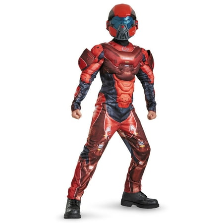 Halo Boys Red Spartan Classic Muscle Che