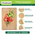 thumbnail image 2 of Tabla de cortar Freshware 2XL de bambú de 50 x 35 cm con ranuras para jugo, 2 of 3