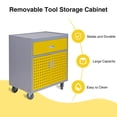 thumbnail image 2 of Walsport Tool Box with Drawer,30"Multi-Purpose Tool Chest Organizer with Wheels for Garage,Warehouse(Yellow), 2 of 9