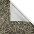 thumbnail image 5 of Ambesonne Brown Grommet Curtain, Leaves Flowers Vintage, 50" x 120", Brown Taupe, 5 of 6