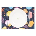 thumbnail image 2 of Shells Leaves Flowers 12×18 inch Placemats Heat Resistant Washable Foldable Rectangular Placemats Set Decoration Indoor Outdoor for Kitchen Dining Table 4PCs, 2 of 8