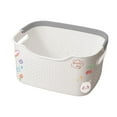 thumbnail image 2 of Cesta para la ropa sucia, cesta decorativa con asa, organizador de almacenamiento M y White, 2 of 9