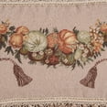 thumbnail image 3 of Pumpkins & Fruit Petit Point Wool Blend Decorative Accent Pillow, 3 of 4