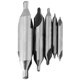 thumbnail image 1 of JUEGO DE BROCAS CENTRALES HSS, Herramientas para Trabajar Metales, Juego de Brocas Centrales HSS de 10 piezas de 1 mm, 5 mm Brocas Avellanadoras Combinadas de 60 Grados, Alta, 1 of 7