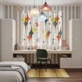 thumbnail image 6 of Curtains 84 Inches Long 2 Panels, Multi-Color Diamond Grommets Window Treatment Curtain, Modern Geometric Middle Century Beige Thermal Curtains Drapes for Living Room/Bathroom, 6 of 9