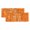 Orange, variant on Coconut Palm Valances for Window 2 Pack, Coastal Tropical Tree Minimalist Orange Textured Window Valance Curtains for Kitchen, Rod Pocket Short Curtains for Bathroom Bedroom Decor, 60" x 18"