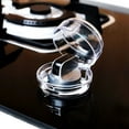 AQITTI Stove Knob Covers for Child Clear Easy Cleaning Stove Knob