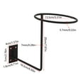 thumbnail image 4 of Motorcycle Helmet Display Rack, Wall Mount Screw Rack, Adjustable Height, Modern Style, For Garage, Stable Base, Durable Steel Construction, Bike Room Decor, Secure Holding, Helmet Storage Solution, 4 of 6