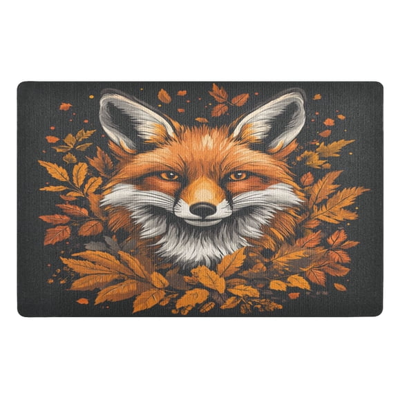 BZSMCE Floor Mats 32x20in Fox Head Pattern Creativity Doormats