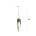 thumbnail image 4 of Planta Artificial Mainstays Colgante En Maceta De Ratán, Color Verde, 4 of 4