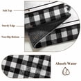 thumbnail image 6 of Round Area Rug 3 Ft, Farmhouse Black Plaid Washable Non-Slip Circle Carpet for Living Room/Bedroom, Vintage Country Cock Checkered Low-Profile Small Floor Mats Collection Rugs for Indoor, 6 of 8