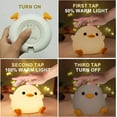 thumbnail image 6 of DoDo Duck Silicone Night Light, Bedside Lamp with USB Charging, Tap Sensor, Sleep Companion, Mood Lighting for Nursery & Bedroom, 6 of 9
