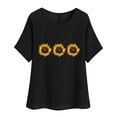 thumbnail image 5 of Lumivie Womens Summer Tops Elbow Length Sleeves Western Gym Tshirts Shirts For Women Graphic Ladies Tops And Blouses Plus Size T Shirts For Women Trendy Summer, 5 of 6