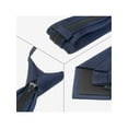 thumbnail image 3 of CORBATA PREHECHA INSPIRE CHIC PARA HOMBRES, CORBATA AJUSTABLE CON CREMALLERA PARA NEGOCIOS FORMAL, AZUL MARINO, TALLA ÚNICA, 3 of 4