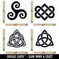 thumbnail image 2 of Celtic Symbols Triquetra Knot Triskele Spiral Rubber Stamp Set for Scrapbooking Crafting Stamping - Mini 1/2 Inch, 2 of 7