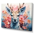 thumbnail image 2 of Designart "Deer beautyful Fawn Geometric I" Animals Wall Art Print, 2 of 5