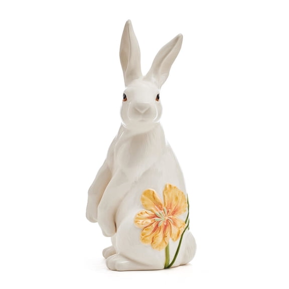 Fitz and Floyd Meadow Rabbit Earthenware Decorative Figurine