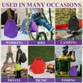 thumbnail image 5 of Aspire Neoprene Lunch Bag Thick Insulated Lunch Tote Bags Reusable Lunch Container Box Cooler with Zipper - Purple, 5 of 6