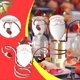 thumbnail image 5 of Estante para de Vino Navideño Estante para de Vino Estante para Copas de Vino Estante para de Vino y Copas de Vino Navideños Sombrero Rojo, 5 of 6
