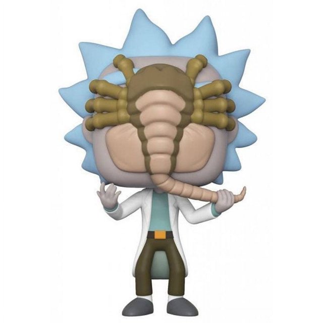 Figura de acción de vinilo Funko POP Animation Rick con Facehugger #343, muñecas, juguetes y regalos