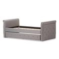 thumbnail image 4 of Baxton Studio Lit de Jour Twin Swamson avec Lit Gigogne, Gris, 4 of 8