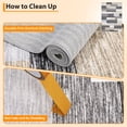 thumbnail image 4 of Modern Area Rug 4 x 6 Geometric Patchwork Throw Rug with Non-Slip Backing, Washable Low Pile Accent Carpet, Foldable Contemporary Floor Cover for Bedroom, Living Room, Gray Camel, 4 of 8