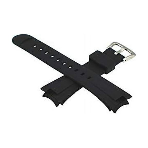 Genuine Black Resin 31.5/20mm Watch Strap - 10447496
