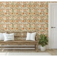 thumbnail image 5 of S4sassy Removable Contemporary Beige Wall Decor, Floral Contact Paper for Walls, Cabinets, and Dresser, Self Adhesive Vinyl Wallpaper Roll, Waterproof Contact Paper for Walls- 25"x120", 5 of 8