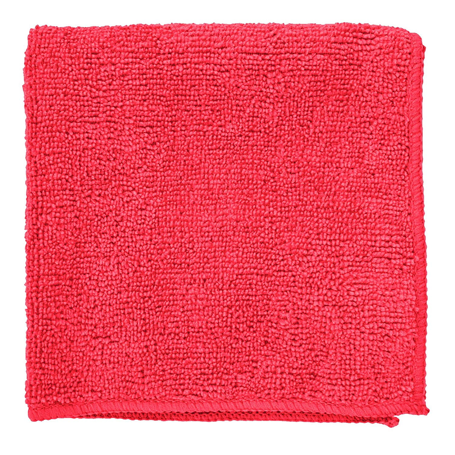 Etienne Alair Super Soft Microfiber Cleaning Cloth - Set of 48 Red Washcloths - 12 x 12 Inches