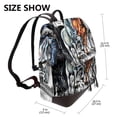 thumbnail image 2 of Fotbe Four Running Horses Mochila Bolso con Estampado para Mujer, Mochila Antirrobo de Nylon Impermeable, Bolsa Ligera de Hombro, 2 of 4
