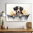 thumbnail image 3 of Entlebucher Mountain Dog Canvas Bathroom Décor - Unique Bath Wall Decor - Modern Canvas Bathroom Wall Art - Room Decor - Bathroom Decorations - Restroom Sign - Wall decor living room, 3 of 4