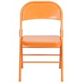 thumbnail image 4 of Bowery Hill Metal Folding Chair Orange, 4 of 4