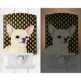 thumbnail image 2 of Caroline's Treasures SS4265CNL Chihuahua Candy Corn Halloween Portrait Ceramic Night Light, 6x4x3", multicolor, 2 of 2
