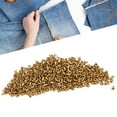 thumbnail image 3 of 500Pcs Hollow Rivets Rounded Edges Excellent Elasticity Brass Rivets Clothing Bag Accessories, 3 of 7