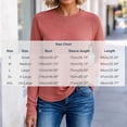 thumbnail image 3 of Kcavykas Womens Tops Waffle Knit Women's Blouses Crew Neck Raglan Long Sleeve Loose Casual Top for Daily, 3 of 8