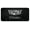Black, variant on Cadilac Laser Etched Dual Logo License Plate (Black)