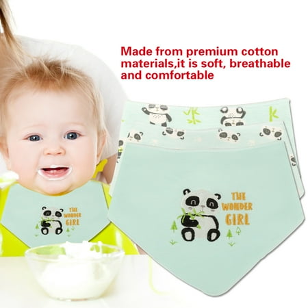 

Double-Layer Cotton Newborn Bib Delicate Embroidery Soft Breathable For Baby