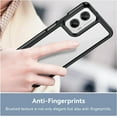 thumbnail image 5 of Case for Moto G35 5G,Moto G35 5G Case,Transparent TPU+PC Acrylic Protective Military Grade  Heavy Duty Shockproof Protection Phone Case for Motorola Moto G35 5G (Black), 5 of 16