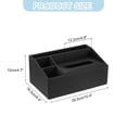 thumbnail image 2 of Cubierta de caja de pañuelos con fondo magnético, soporte rectangular para caja de pañuelos para mesa de baño (Negro, 10.4"x6.5"x4.7"), 2 of 7