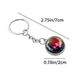 thumbnail image 3 of CEHVOM Luminous Cosmic Planets Keychain Solar System Bag Hanging Pendant Star System Double Sided Glass Ball Keychain, 3 of 7